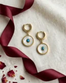 Gold Mother of Pearl Drop Earrings