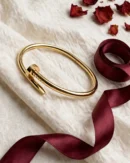 Designer Inspired Gold Nail Bangle