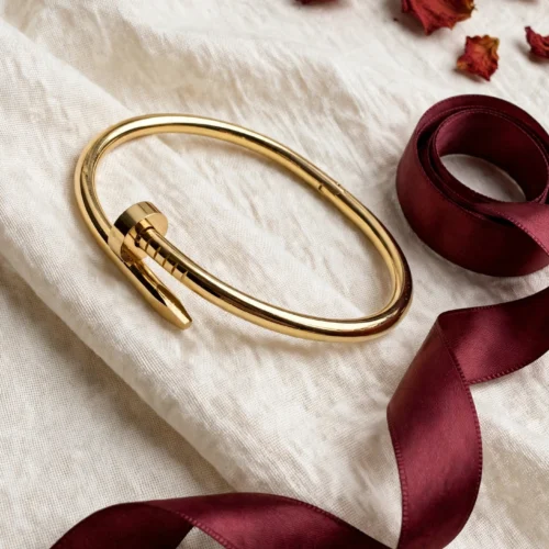 Designer Inspired Gold Nail Bangle
